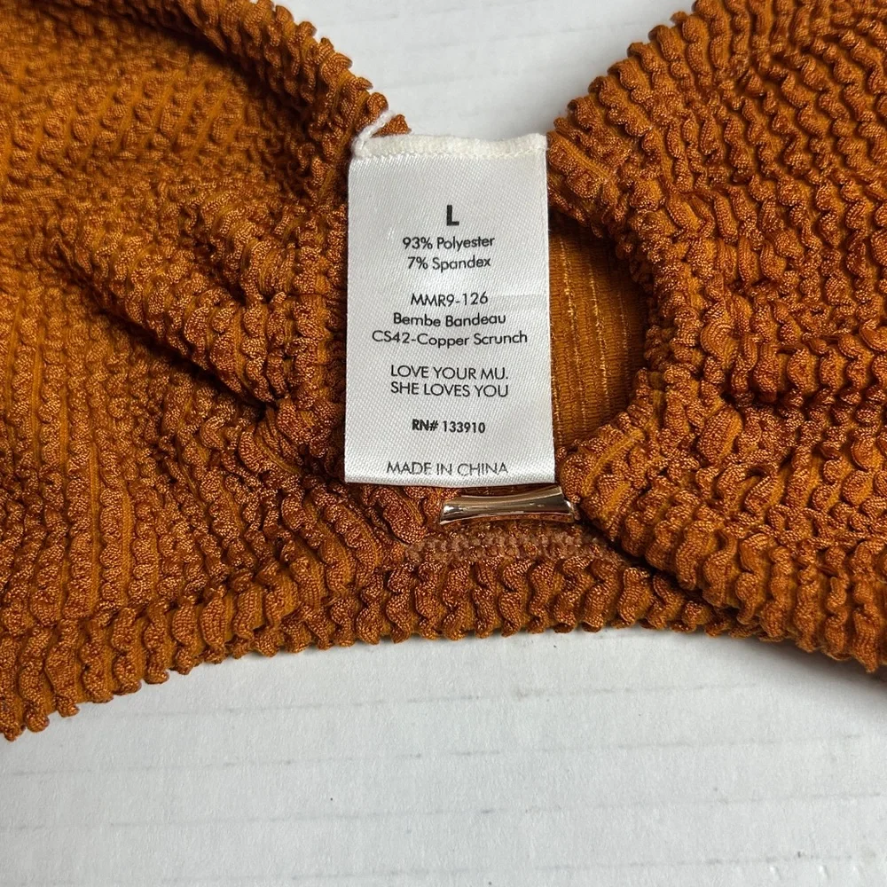 Textured Bembe‎ Bandeau CS42-Copper Scrunch size L Preowned